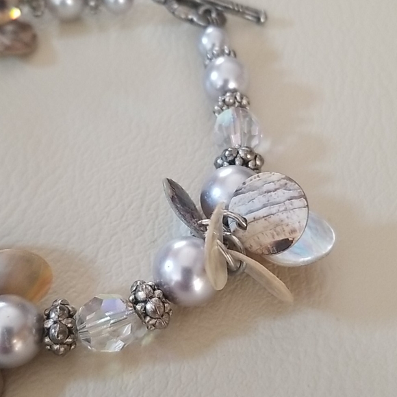 Vintage Faux Pearl and Shell 3 Piece Lot Bundle - Picture 15 of 16